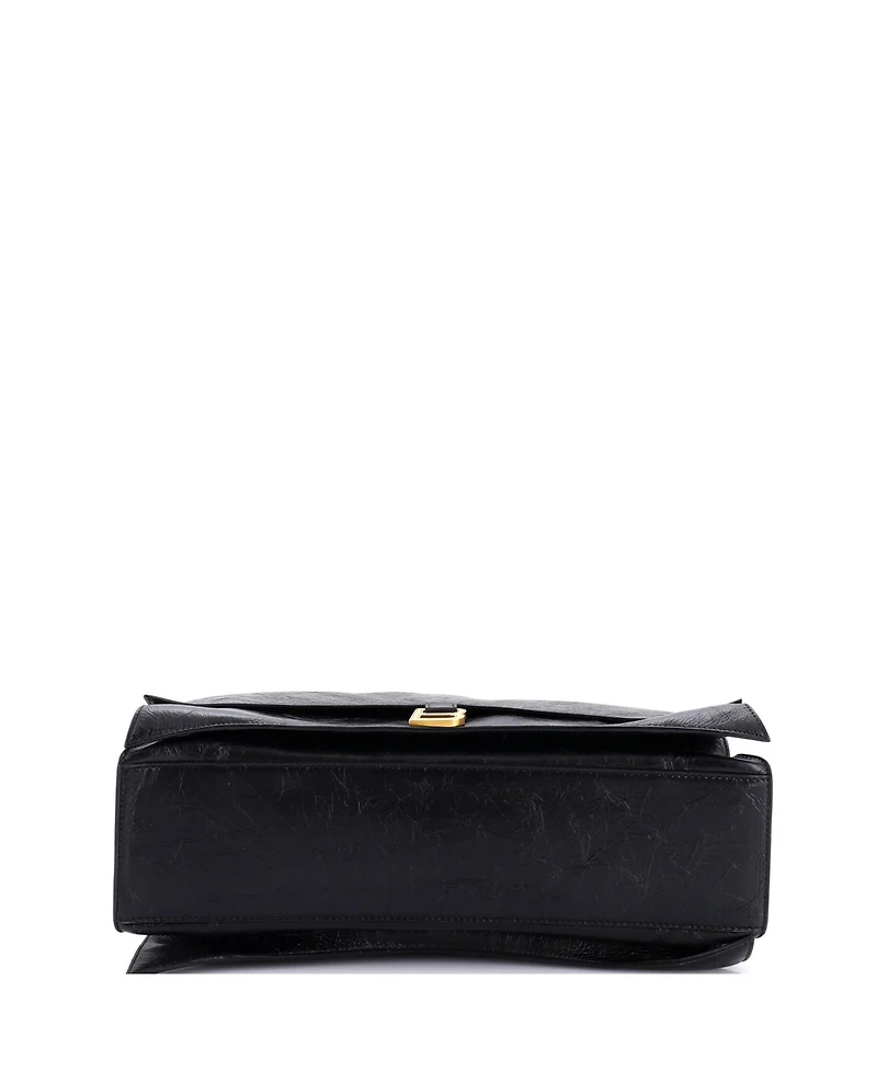 Pre-Owned Balenciaga Crush Chain Flap Bag Leather
