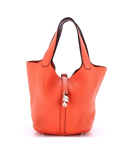 Pre-Owned HERMES Mm Eclat Picotin Lock Bag Clemence