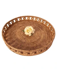 Artifacts Rattan Inna Design Round Tray 19"