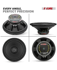 5 Core 12 Inch Woofer Pair 400W Car Subwoofer 4Ohm Replacement Deep Sub w Poly Cone - Wf 12 156 Pp 4OHM 2PCS