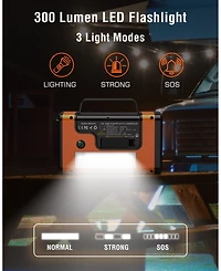 Alpha DigitalCar Jump Start, 150PSI Air and Vacuum: 3000A for 8.0L Gas/6.0L Diesel