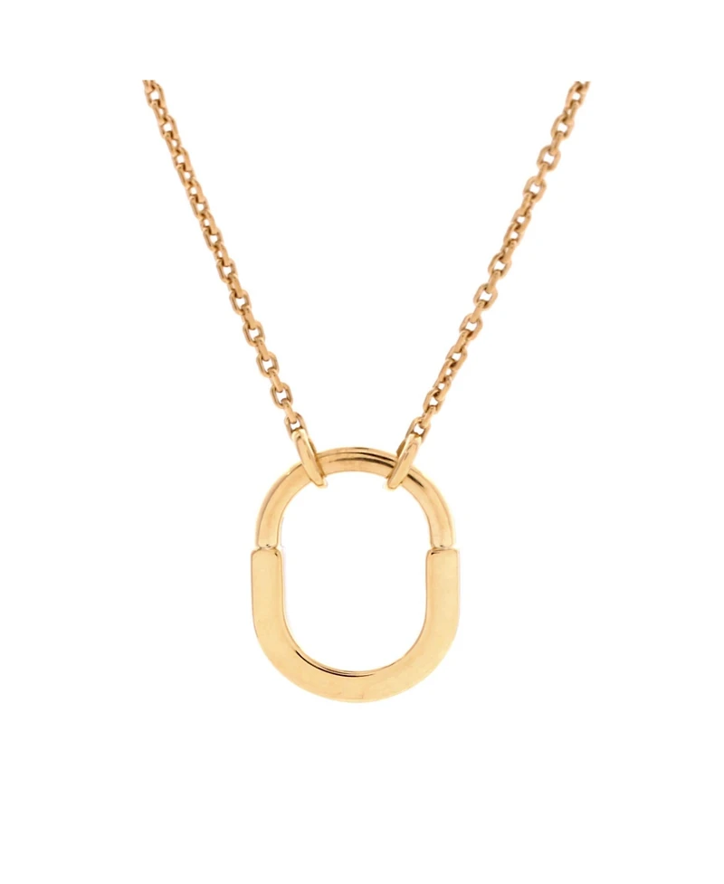 Pre-Owned Tiffany & Co. Lock Motif Pendant Necklace