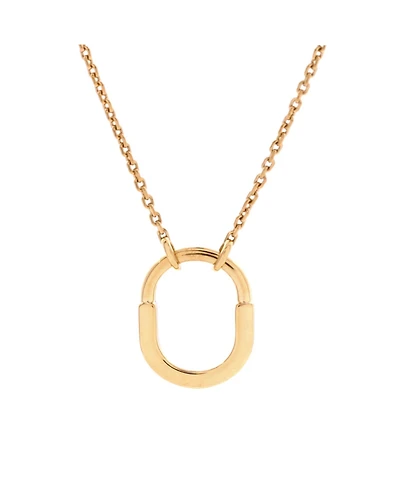 Pre-Owned Tiffany & Co. Lock Motif Pendant Necklace