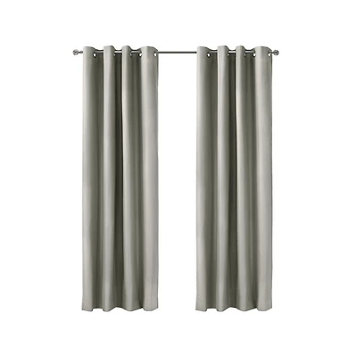 Thermaplus Alpine Blackout Premium Stylish and Functional Grommet Curtain Panel 52" x 95" Light Grey