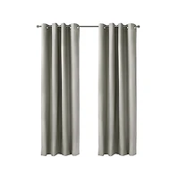 Thermaplus Alpine Blackout Premium Stylish and Functional Grommet Curtain Panel 52" x 95" Light Grey