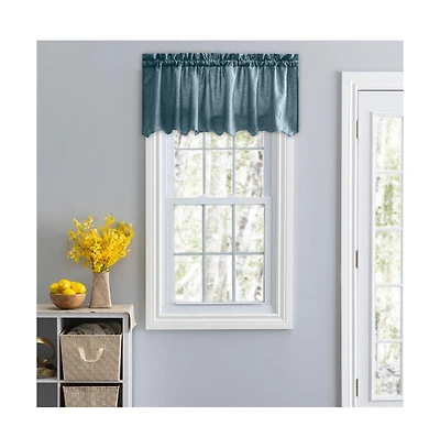 Ellis Curtain Portland Crushed Taffeta Rod Pocket Valance - 48x15