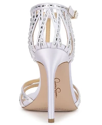 Jessica Simpson Women's Jivira Rhinestone Strappy Stiletto Sandals