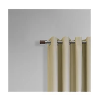 Thermaplus Newberry Blackout Window Treatment Grommet Curtain Panel for Bedroom Livingroom 52" x 95" Linen