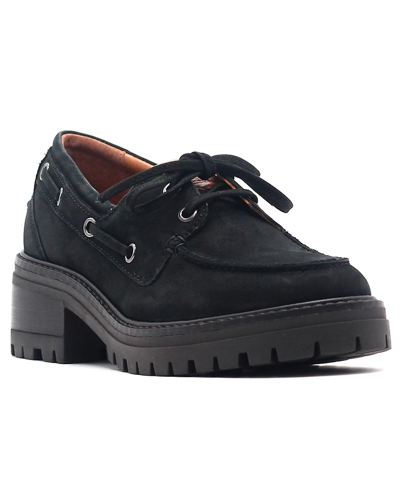 Gentle Souls Women's Brigly Lug Round Toe Boat Shoes