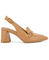 Gentle Souls Women's Dawson Pointy Toe Leather Slingback Pumps