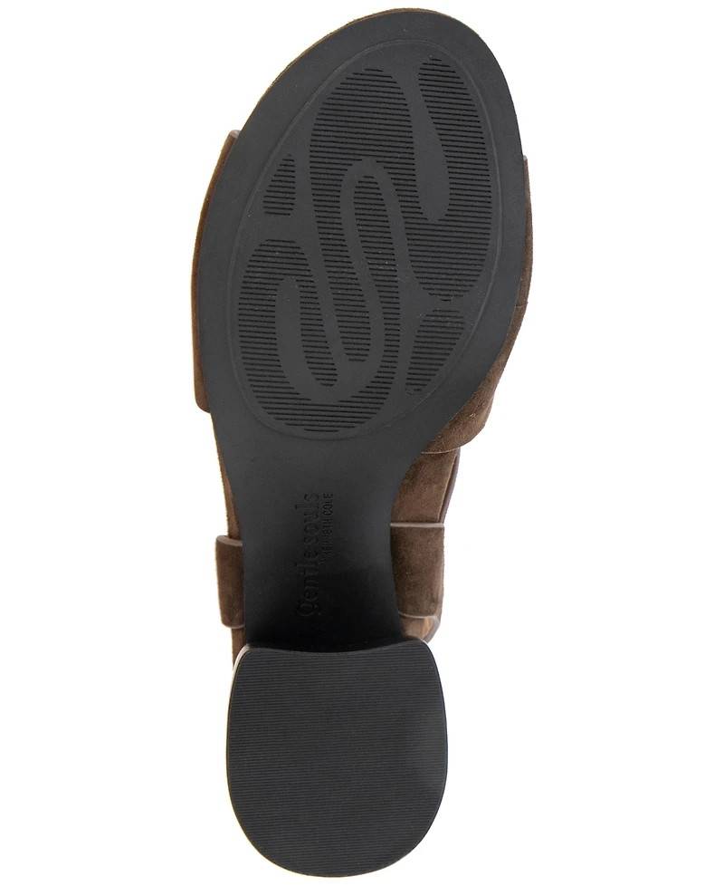 Gentle Souls Women's Mela Block Heel Dress Sandals