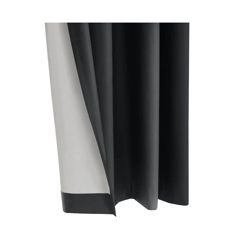 Thermaplus Alpine Blackout Premium Stylish and Functional Grommet Curtain Panel 52" x 108" Charcoal