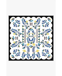 Jessie Zhao New York Double Sided Silk Scarf Floral Parade