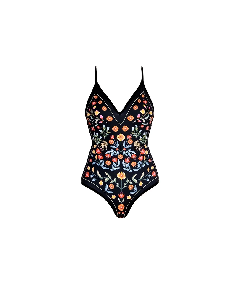 Jessie Zhao New York Women's Night Imagination Reversible V-Neck One-Piece Swimsuit