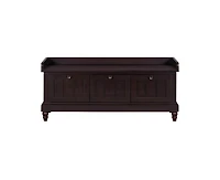 Casainc Classic Shoe Bench Cabinet with Cushion and Three Drawers