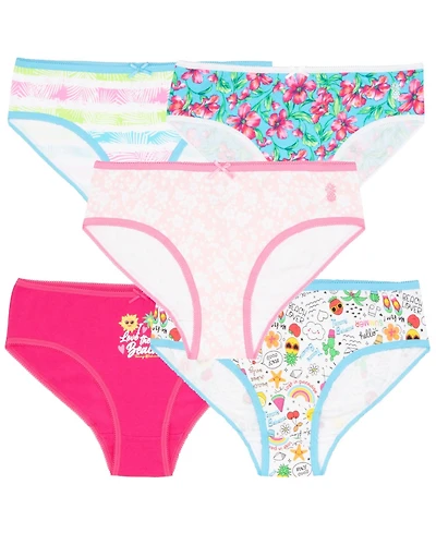 Tommy Bahama Girls Cotton 5 Pack Underwear