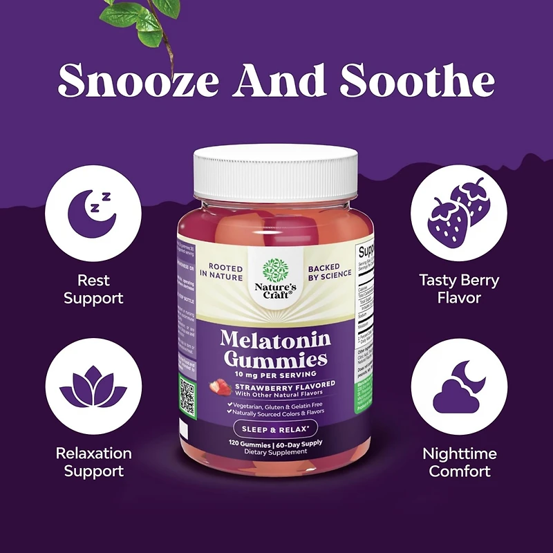 Melatonin 10mg gummies , Raspberry flavors, 120ct