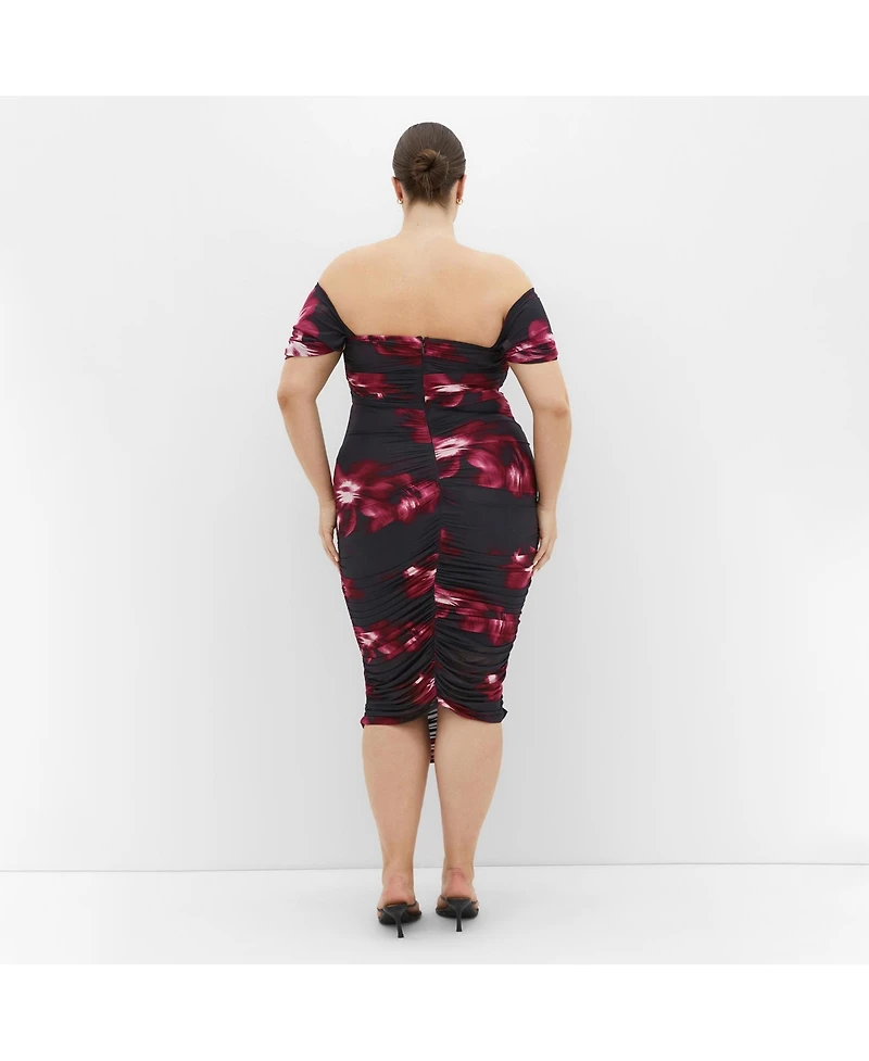 City Chic Women's Jazmin Print Dress