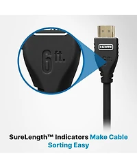 Comprehensive 9' MicroFlex Pro Av/It Integrator Series 8K 48Gbps Hdmi Cable with ProGrip, Jet Black