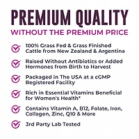 Beef Organ Supplement for Women with Beef Liver, Kidney, Heart & Uterus Tissue plus Gotu Kola 60ct