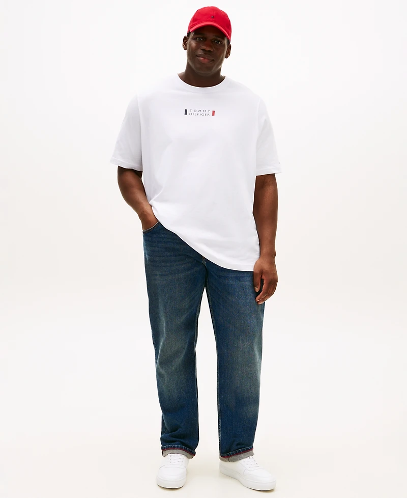 Tommy Hilfiger Men's Big & Tall Small Center Logo T-Shirt