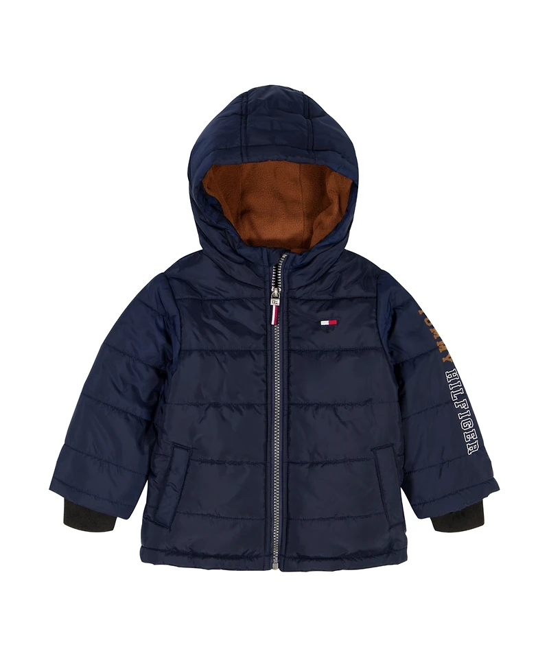 Tommy Hilfiger Baby Boys Long Sleeve Puffer Jacket