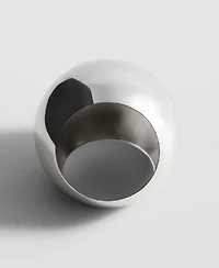 Mango Women's Stainless Steel Oval Rigid Bracelet