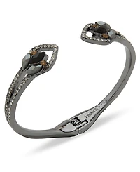 lonna & lilly Glass Stone Cluster Cuff Bracelet