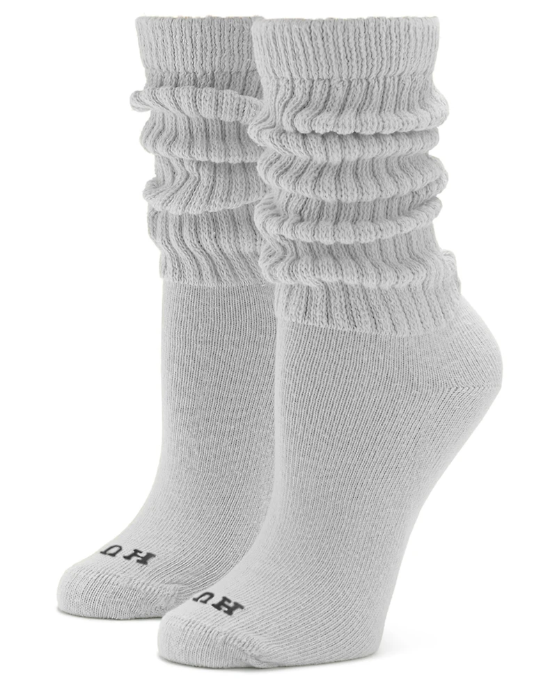Hue Women's 4-Pack Wide Ribbed Slouch Casual Socks