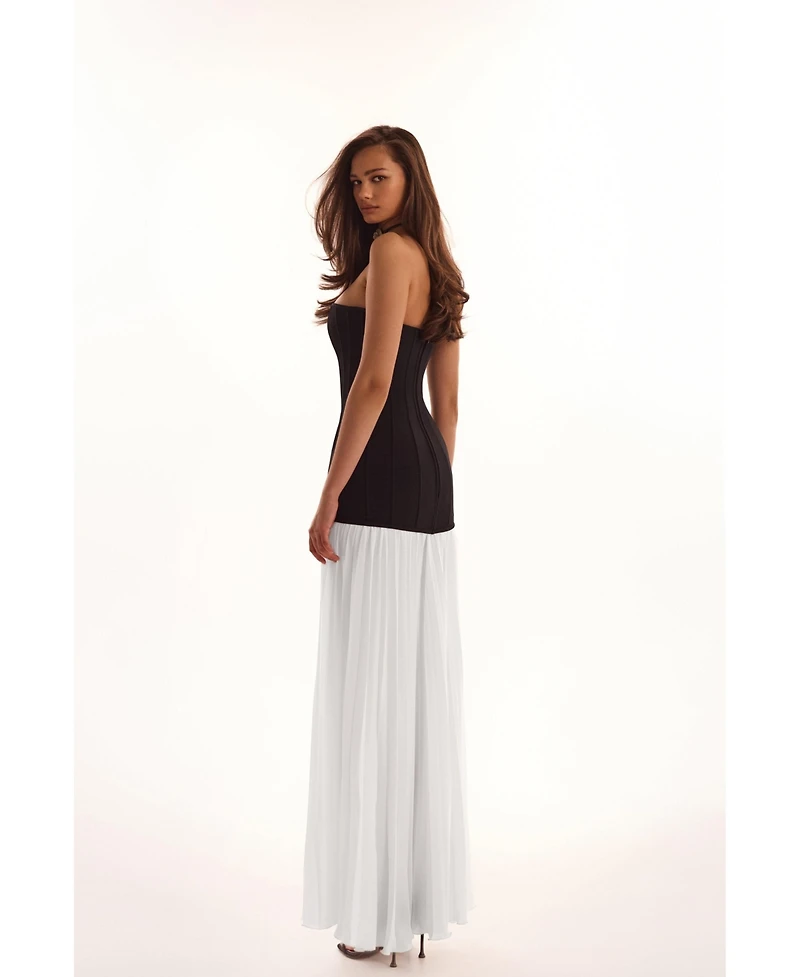 Milla Women's Dress With A Pleated Skirt