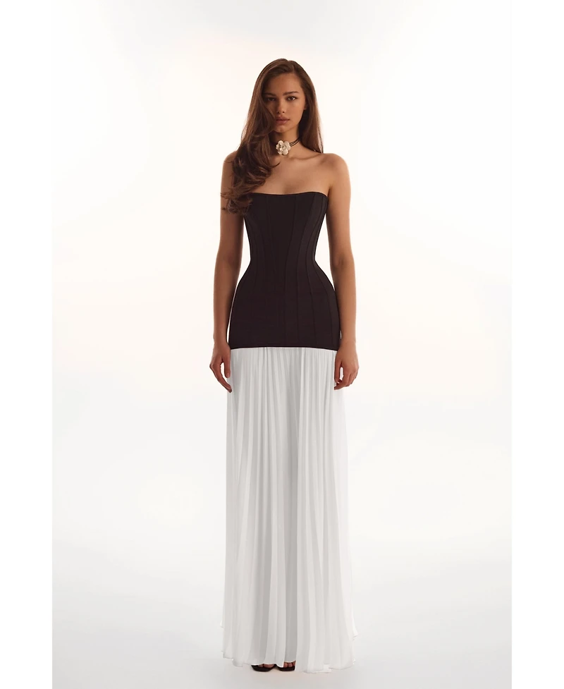 Milla Women's Dress With A Pleated Skirt