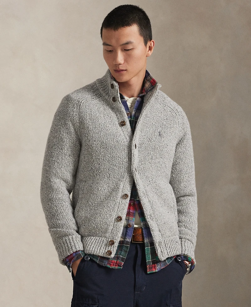 Polo Ralph Lauren Men's Donegal Mock Neck Cardigan