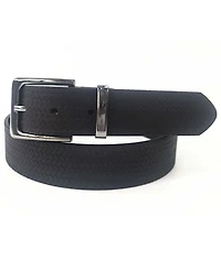Ted Baker London Men's Black Embossed Leather Belt