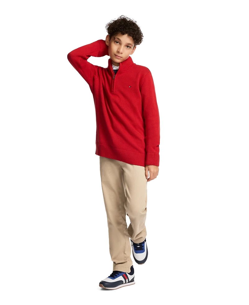 Tommy Hilfiger Boys 8-20 Quarter-Zip Sweater
