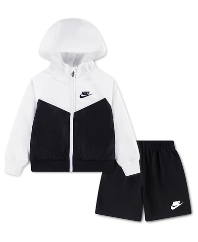Nike Boys Toddler 2T-4T 2-Piece Windrunner Long-Sleeve Jacket and Shorts Set