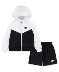 Nike Boys Toddler 2T-4T 2-Piece Windrunner Long-Sleeve Jacket and Shorts Set