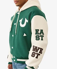 True Religion Men's Retro Varsity Jacket