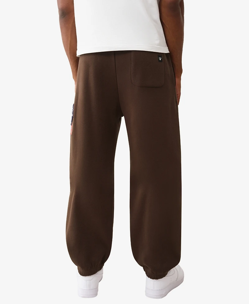 True Religion Men's Patch Vintage Baggy Joggers