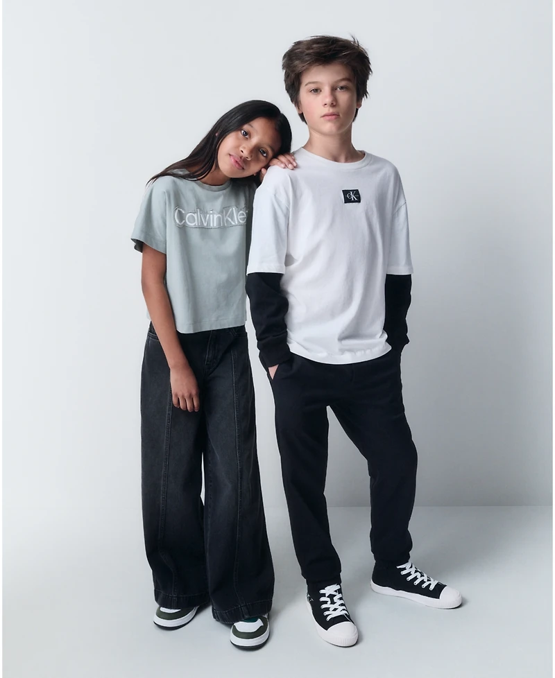 Calvin Klein Boys 8-20 Long-Sleeve T-Shirt