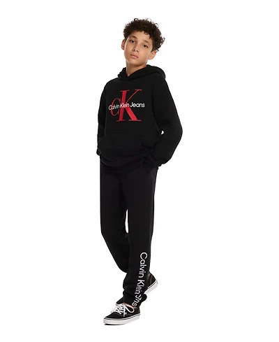 Calvin Klein Boys 8-20 Old School Logo Pullover Hoodie