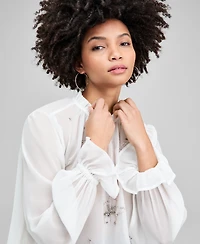 And Now This Women's Beaded Floral Blouse, Macy's Exclusive
