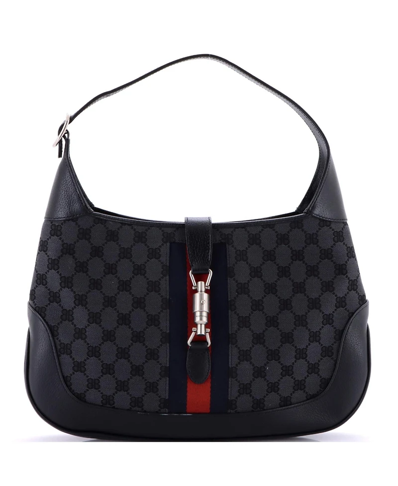 Pre-Owned Balenciaga Medium x Gucci The Hacker Project Jackie 1961 Hobo Bb Canvas