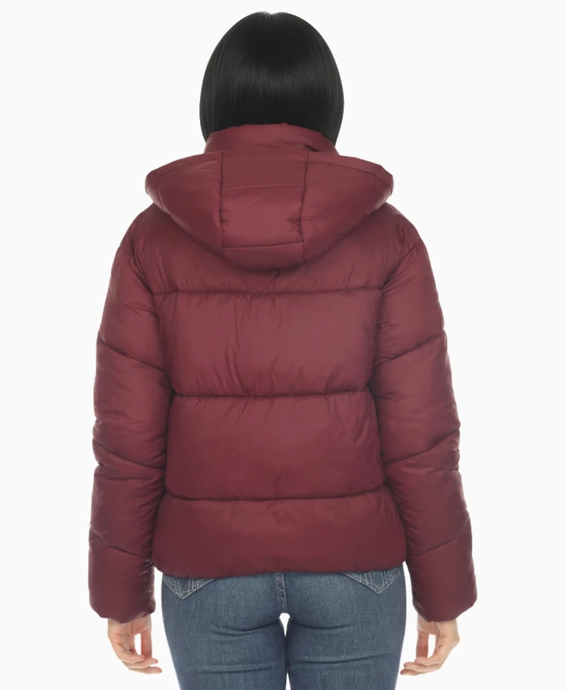 White Mark Women's Quilted Puffer Full Front Zipper Jacket