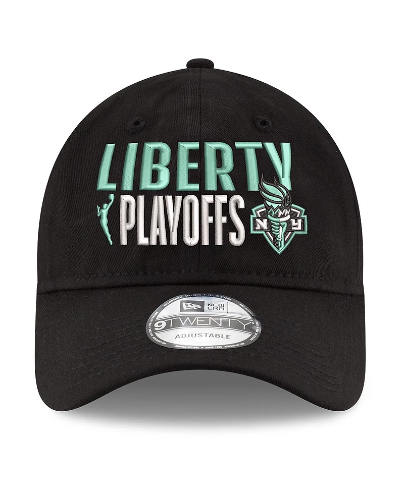 New Era Men's and Women's Black New York Liberty 2025 Wnba Playoffs 9TWENTY Adjustable Hat