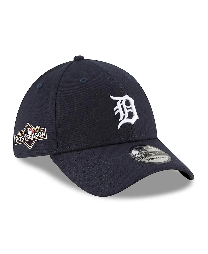 New Era Men's Navy Detroit Tigers 2025 Mlb Postseason Side Patch 39THIRTY Flex Hat
