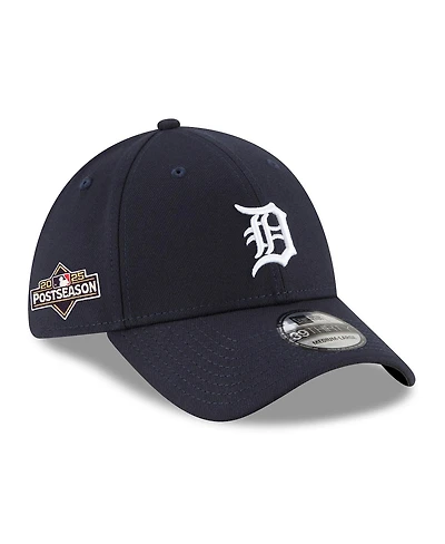 New Era Men's Navy Detroit Tigers 2025 Mlb Postseason Side Patch 39THIRTY Flex Hat