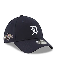 New Era Men's Navy Detroit Tigers 2025 Mlb Postseason Side Patch 39THIRTY Flex Hat