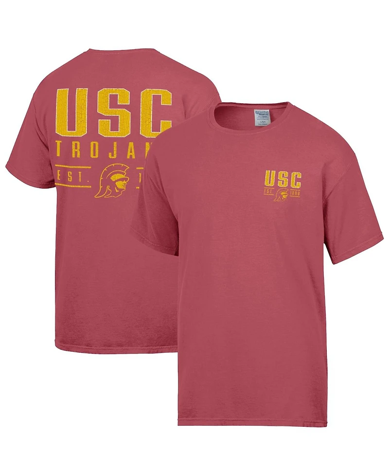 Comfortwash Men's Cardinal Usc Trojans Big Name T-Shirt