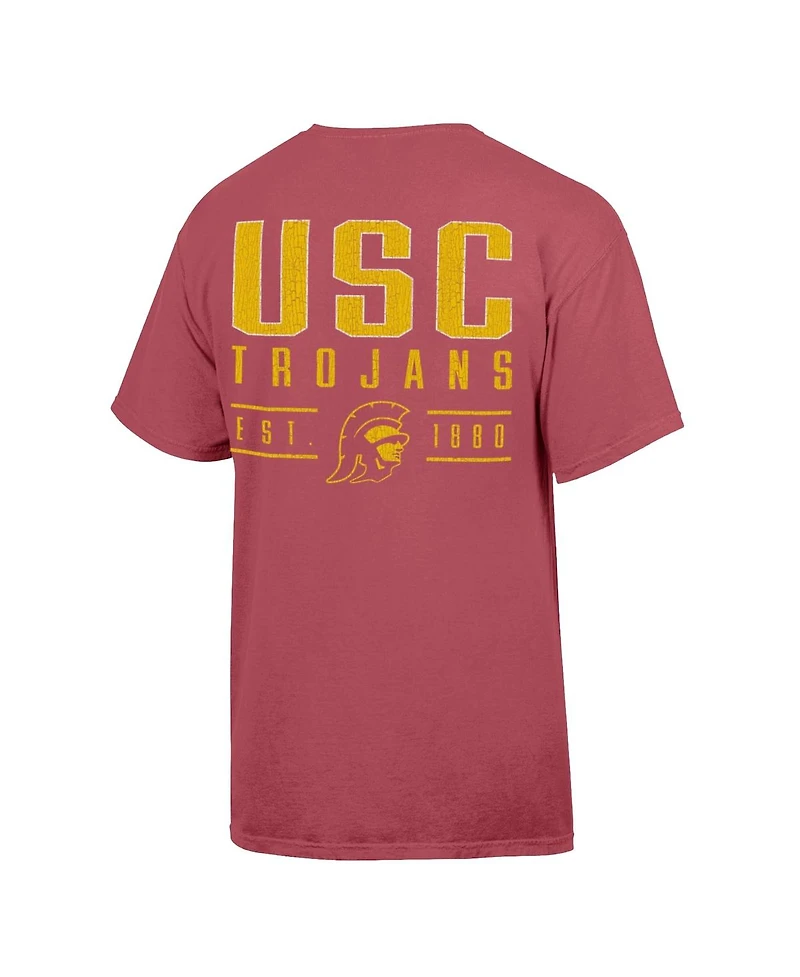 Comfortwash Men's Cardinal Usc Trojans Big Name T-Shirt