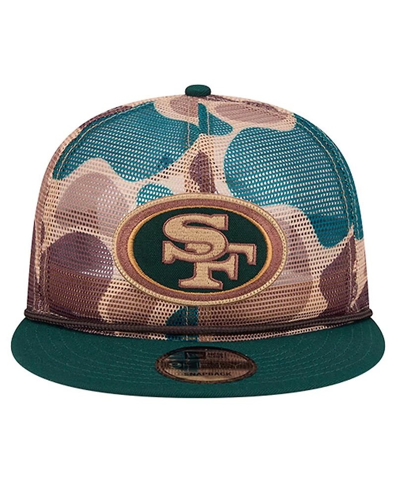 New Era Men's Camo San Francisco 49ers Duck Camo 9FIFTY Snapback Hat